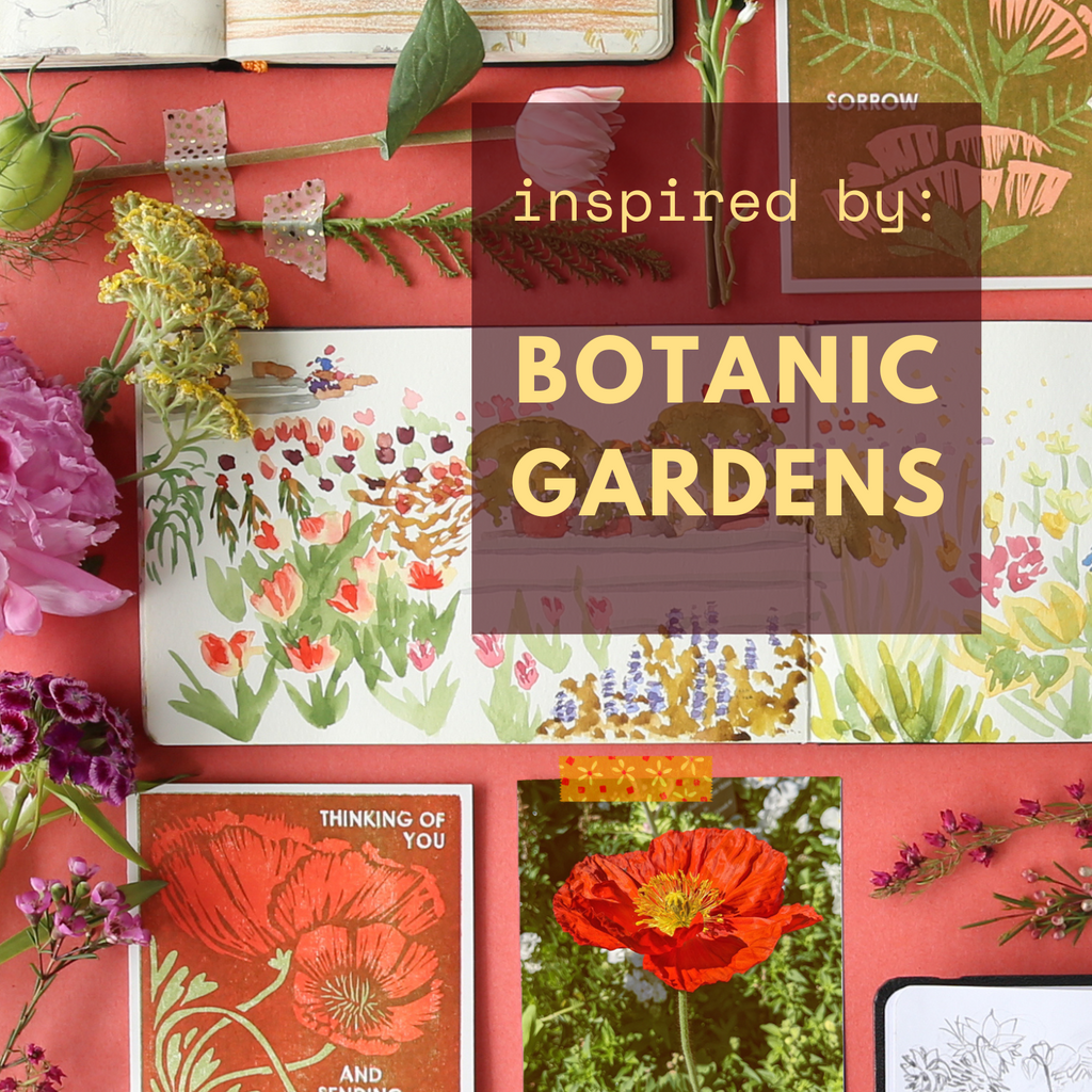 Behind the Scenes: Drawing Inspiration from Botanic Gardens for our New Collection of Letterpress Greeting Cards